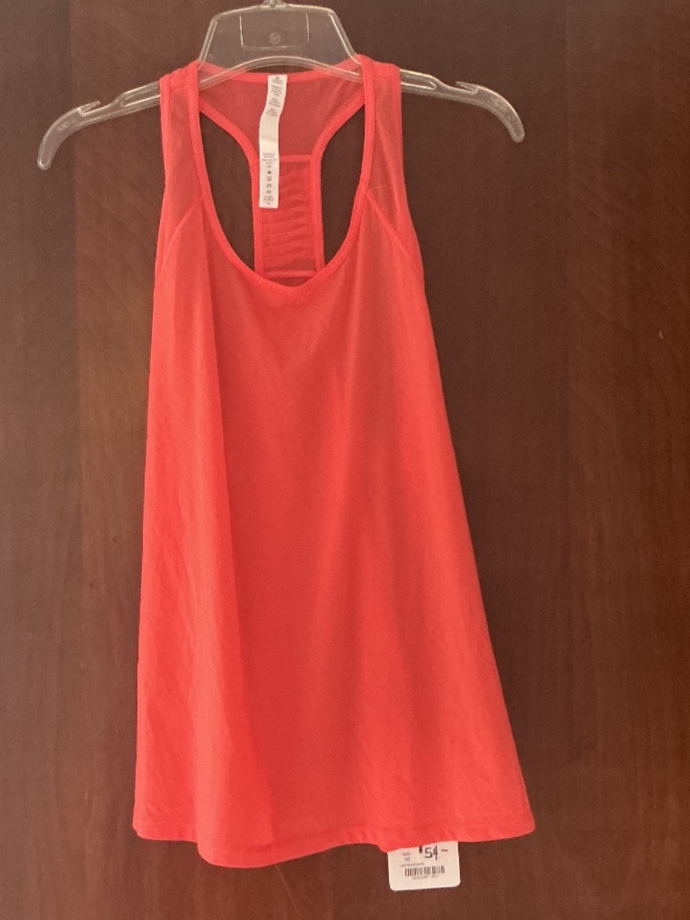Lululemon sz 10 Sunshine Salutation Tank Cape Red NWT
